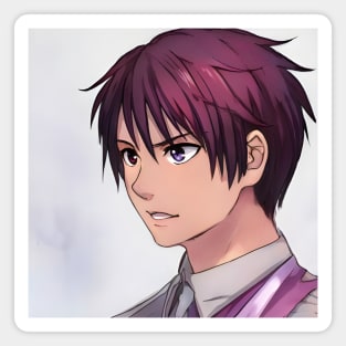 Red Hair Anime Boy Magnet